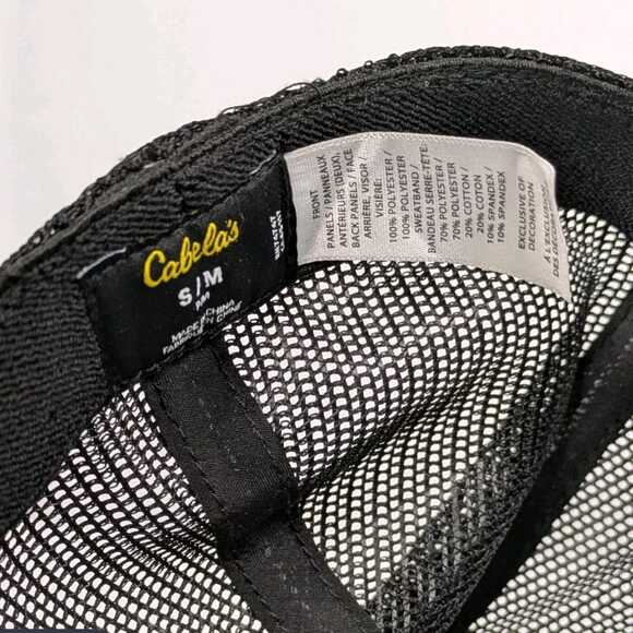 Cabela's Flex-Fit Mesh-Back Cap Gray Black One Size Fits Most - Picture 4 of 4